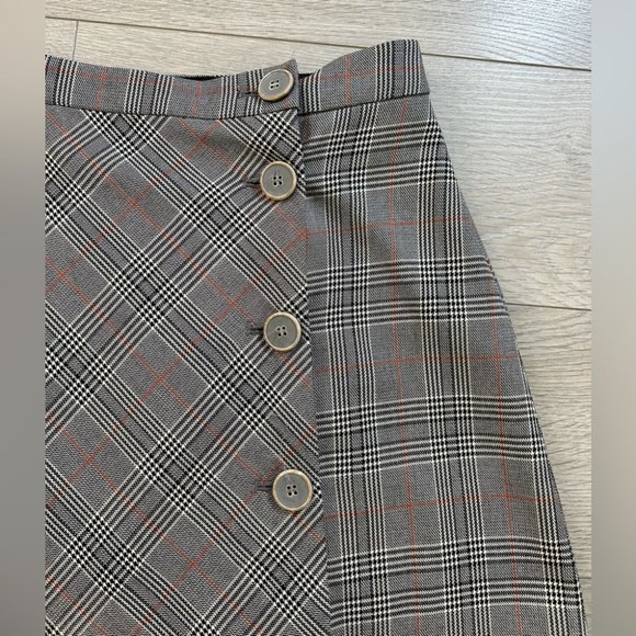 Zara Check Preppy Dark Academia Mini Skirt - Picture 6 of 12